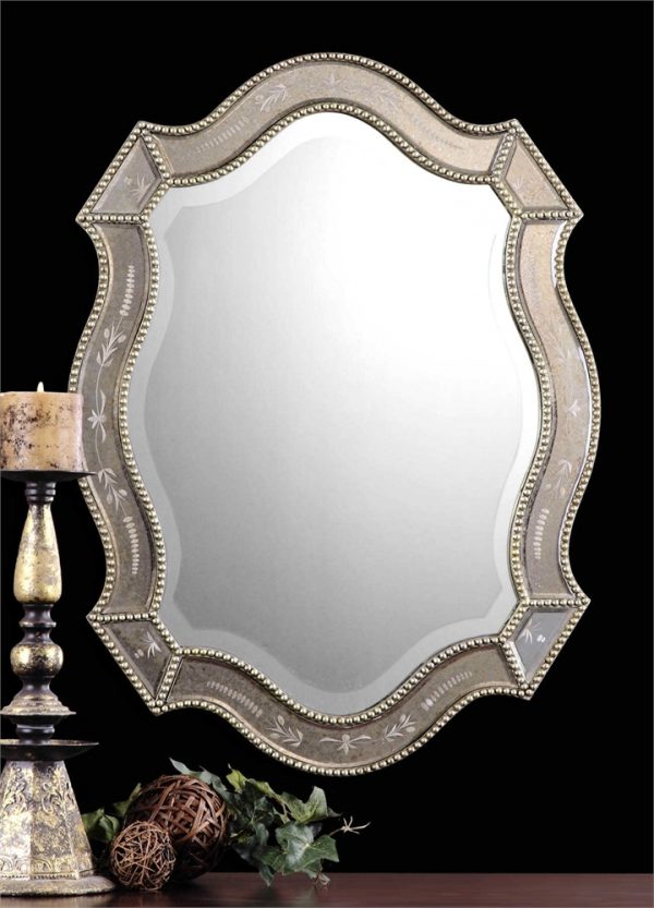 Felicie Oval Mirror - Staged