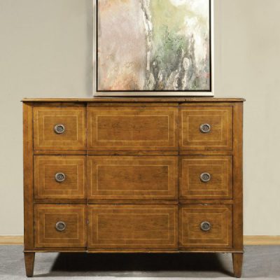 French Breakfront Inlay Chest