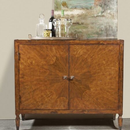 French Transitional Cherry & Walnut Cabinet