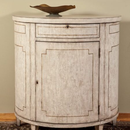 Grisailles French Demilune Cabinet