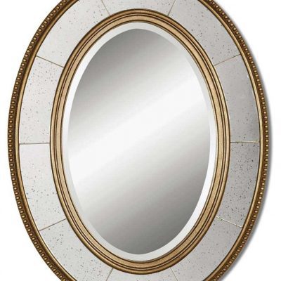 Lara Oval Champagne Mirror