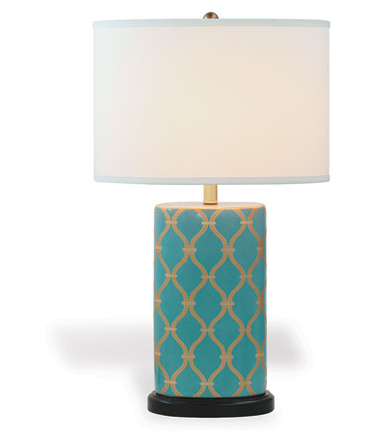 Mateo Peacock Lamp - Side View