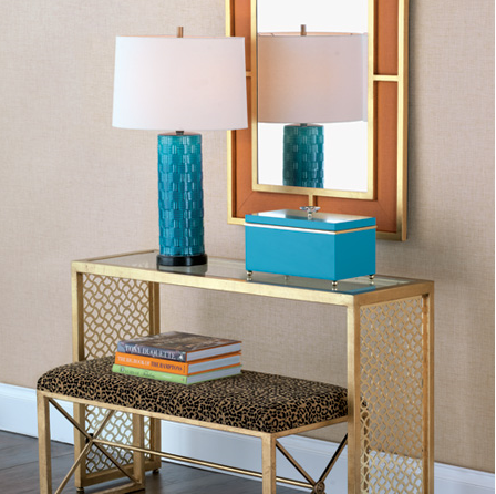 Naples Teal Box - Staged