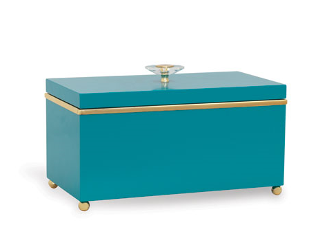 Naples Teal Box - Side view