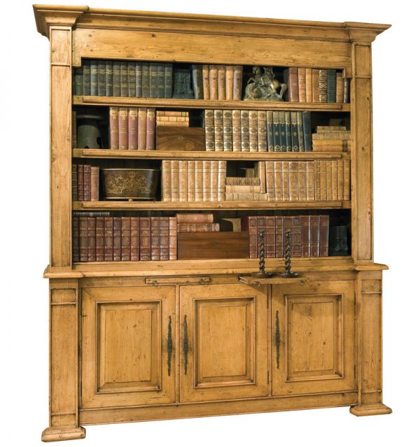 Pine Provincial Bookcase in Olde Timber