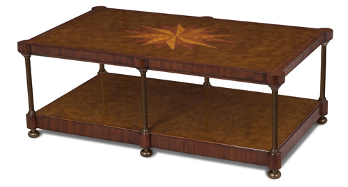 Star-Inlay Cocktail Table