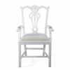Arm Chair - White , Front view