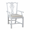 Arm Chair, White - Side view