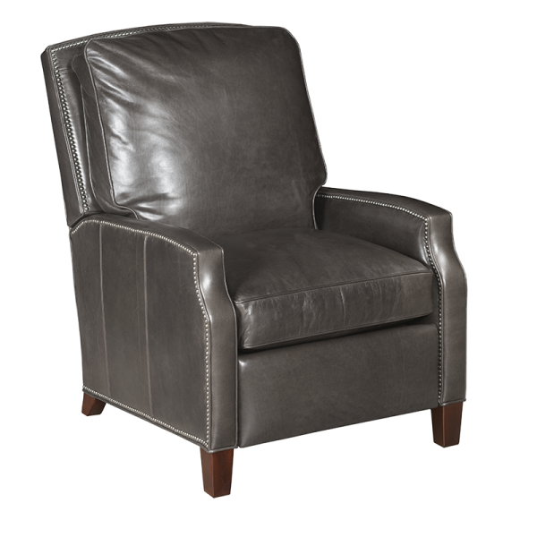 Gray Leather Electric Recliner Chair