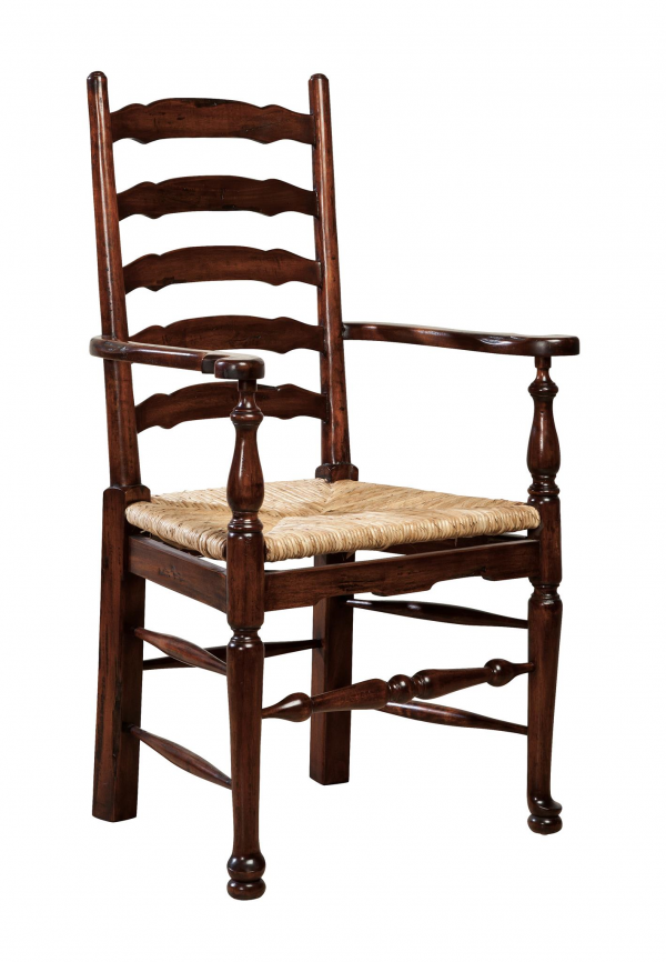 English Country Ladderback Arm Chair