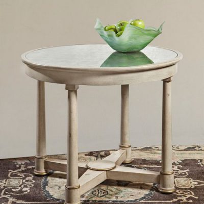 Mirrored-Top French Circular Table