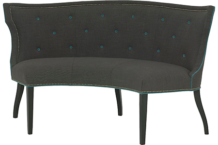 Hudson Curved Dining Settee