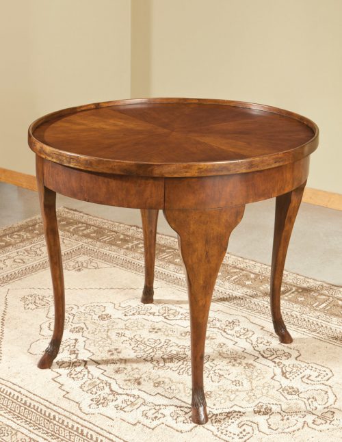Italian Circular Table in Cherry - Staged