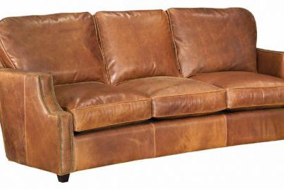Leather Track-Nailed Sofa