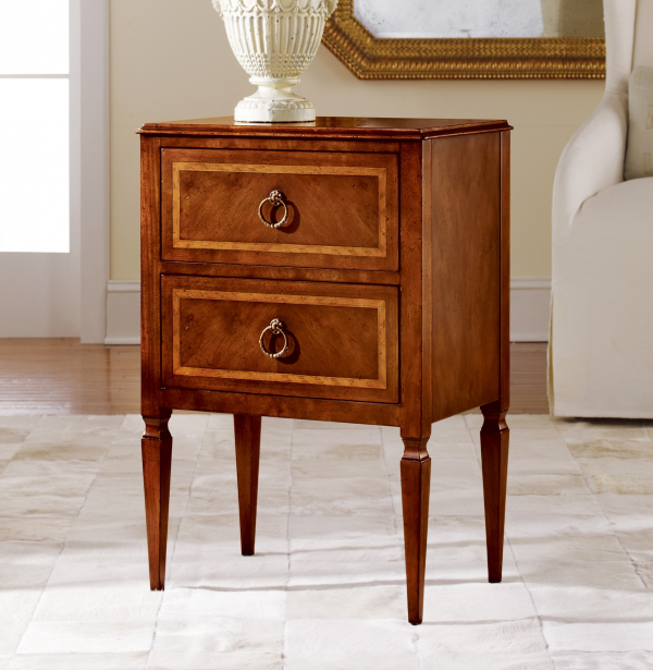 Small Two-Drawer Commode - Staged