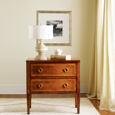 Two-Drawer Fruitwood Commode