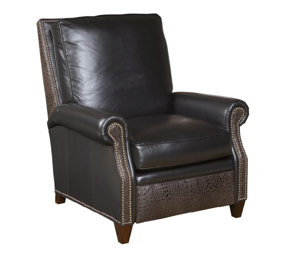 Two-Tone Leather Recliner Chair