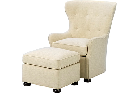Eliot Chair and Ottoman