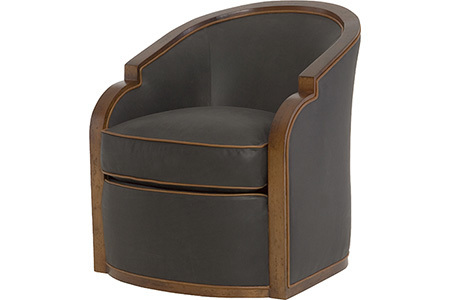 Gracious Swivel Chair - Leather