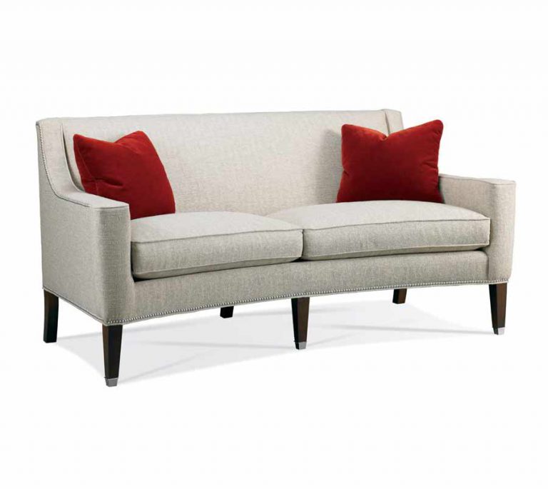 Curved front sofa