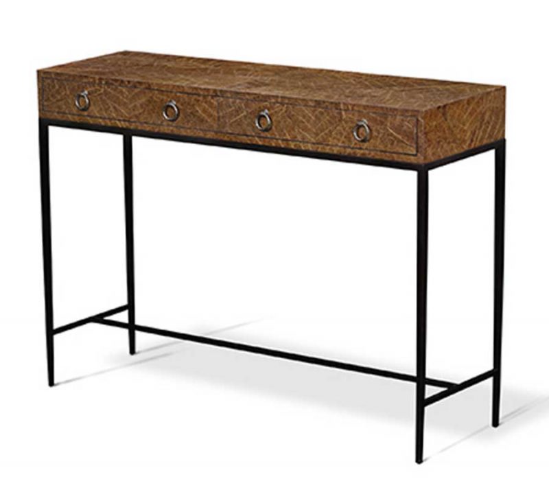 Parquetry Inlaid Rectangular Console Table