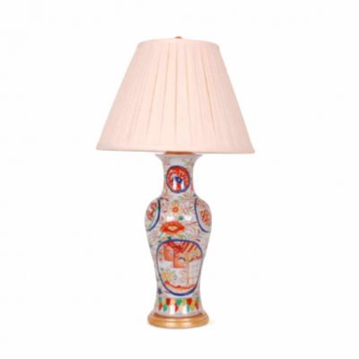 Multicolor Chinoiserie Porcelain Lamp