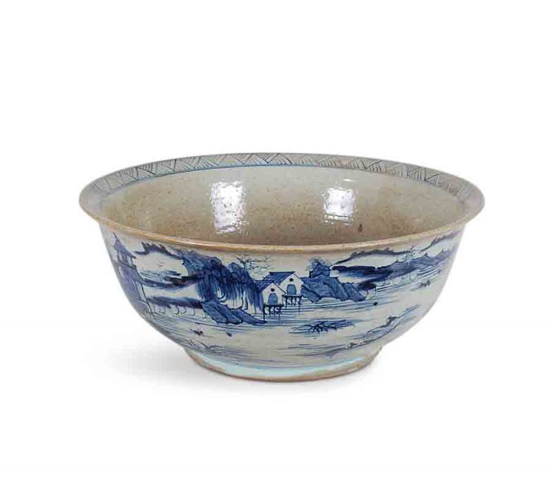 Blue and White Canton Bowl