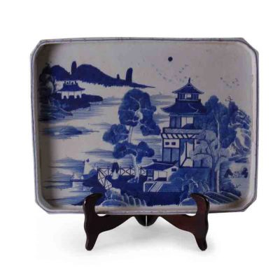 Blue and White Canton Tray
