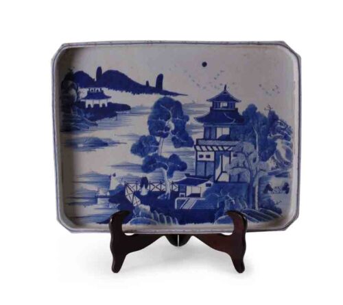 Blue and White Canton Tray