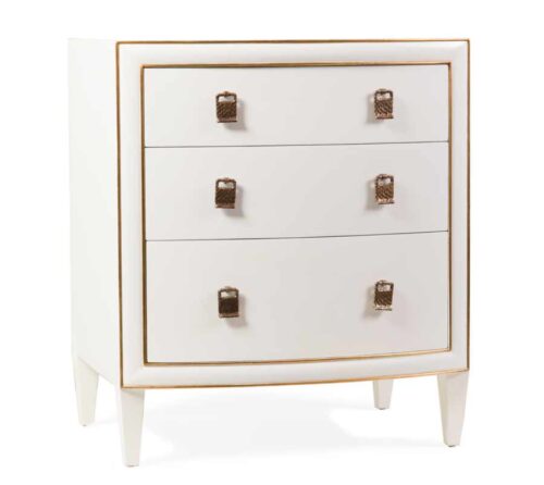 Tiffany Curved Front Chest - White