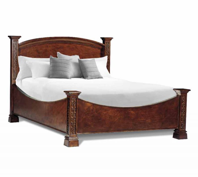 Crotch Mahogany King Bed