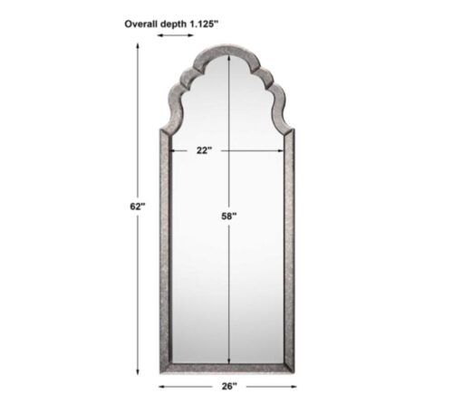Lunel Arch Mirror - Dimensions