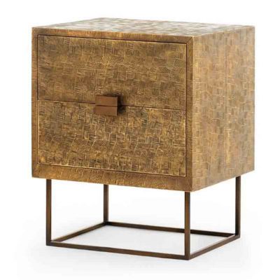 Cubic 2-Drawer Side Table