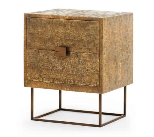 Cubic 2-Drawer Side Table