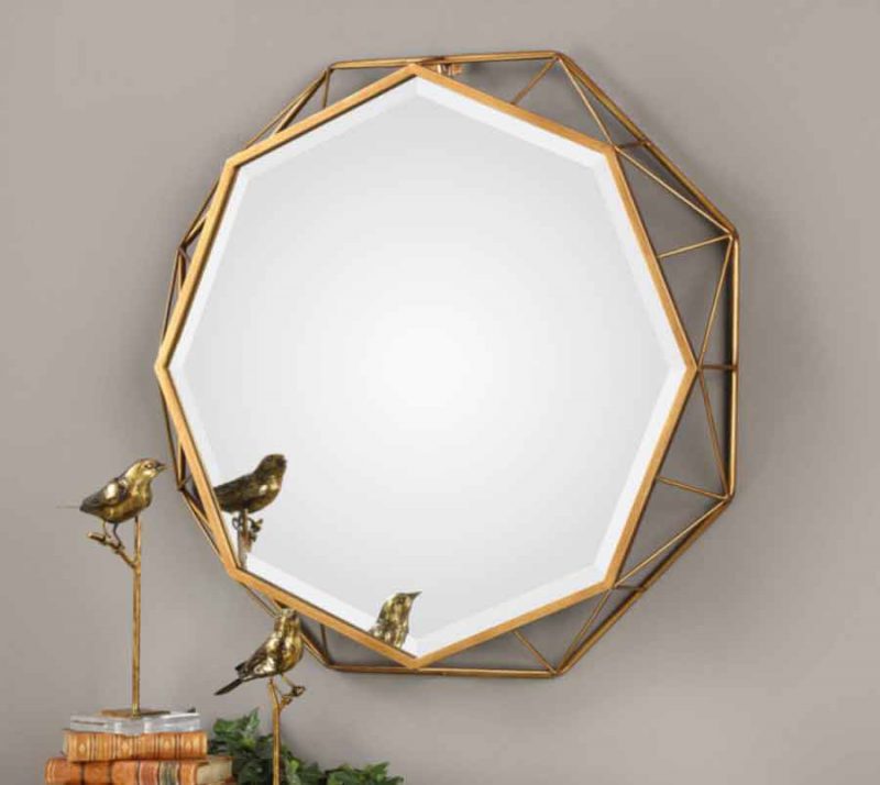 Mekhi Octagonal Mirror-staged side