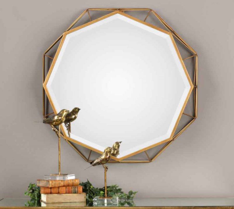 Mekhi Octagonal Mirror-staged