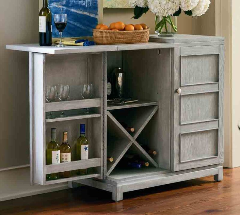 Escape Bar Cabinet - Staged View