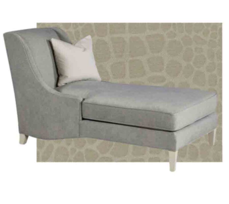 Chaise with fabric