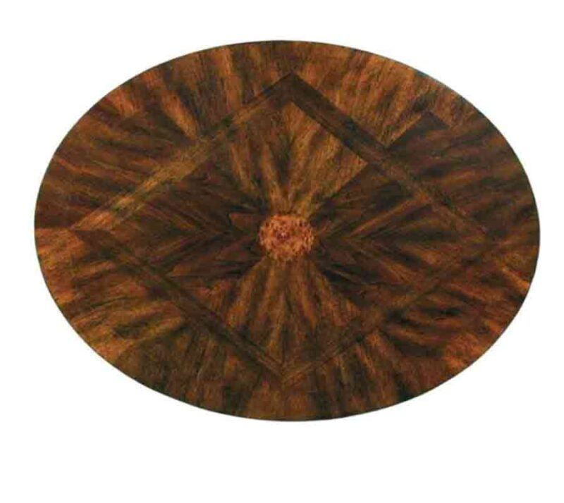 Oval End Table - Inlay Top
