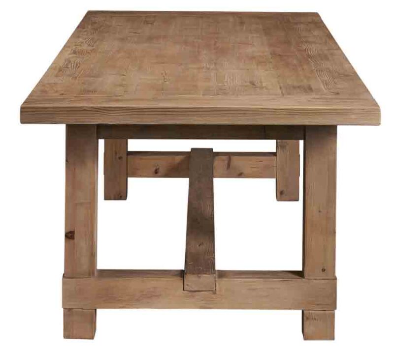 Cape Henry Reclaimed Extension Table - End View