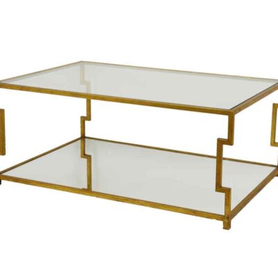 Gold Rectangle Coffee Table