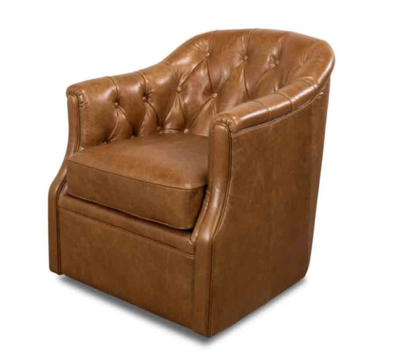 Coolidge Leather Swivel Chair