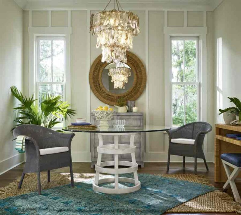 Escape Coastal Dining Table - Staged View